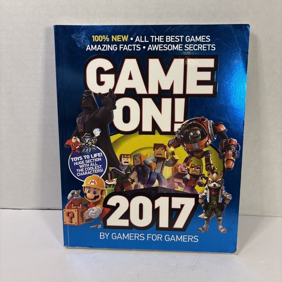 Scholastic Other - Game On! 2017 Scholastic Video Game Guide Book Facts Secrets Minecraft Mario